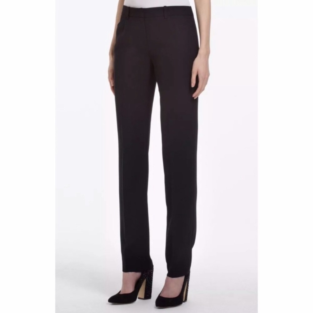 BCBG Monique Slim Pants/Trousers cool split hem w zipper.